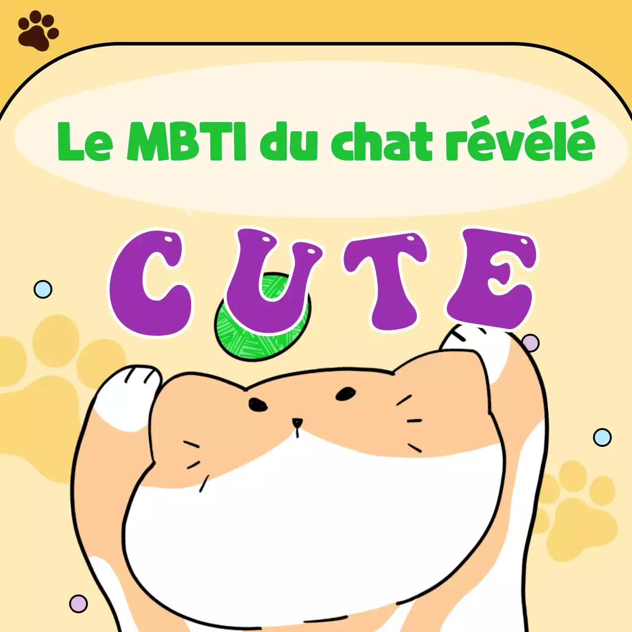 Emoji chat illustré simple en orange