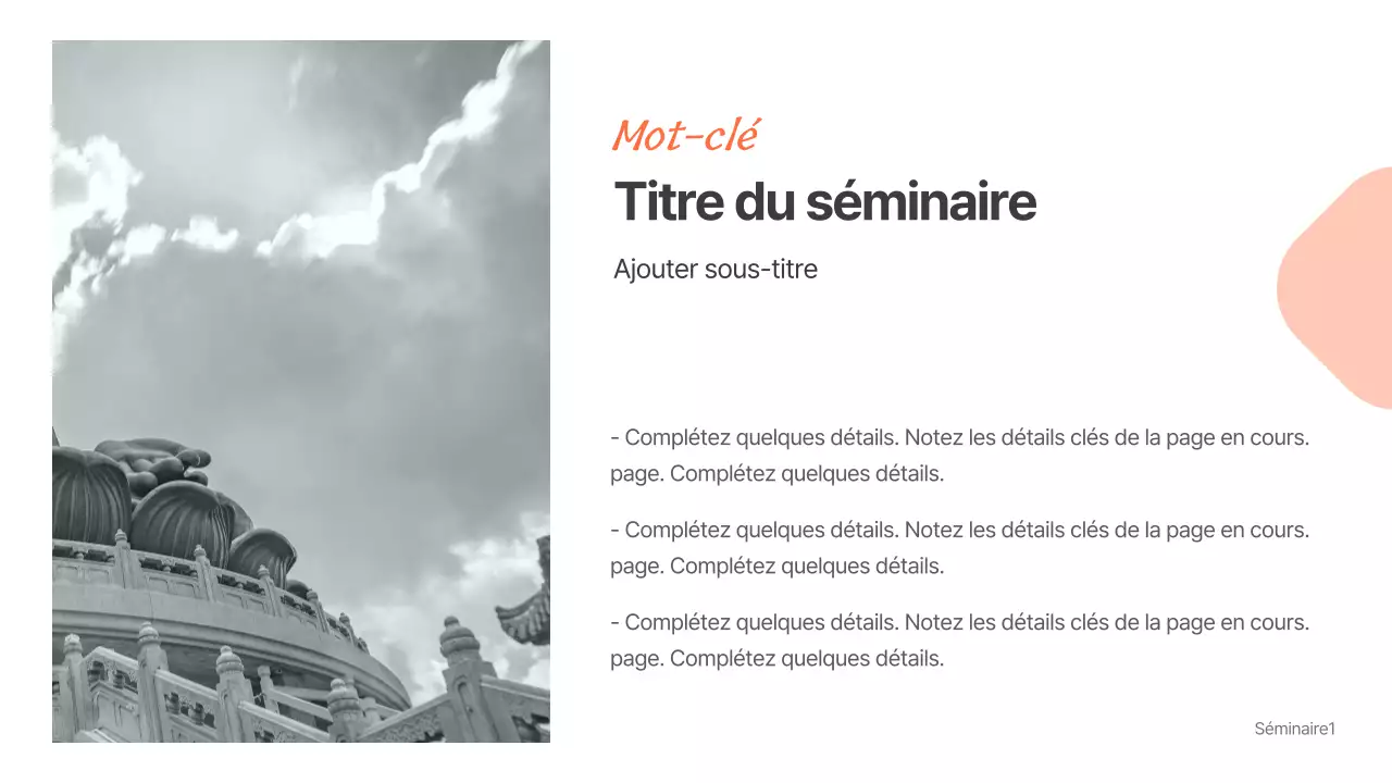 Présentations pour les séminaires