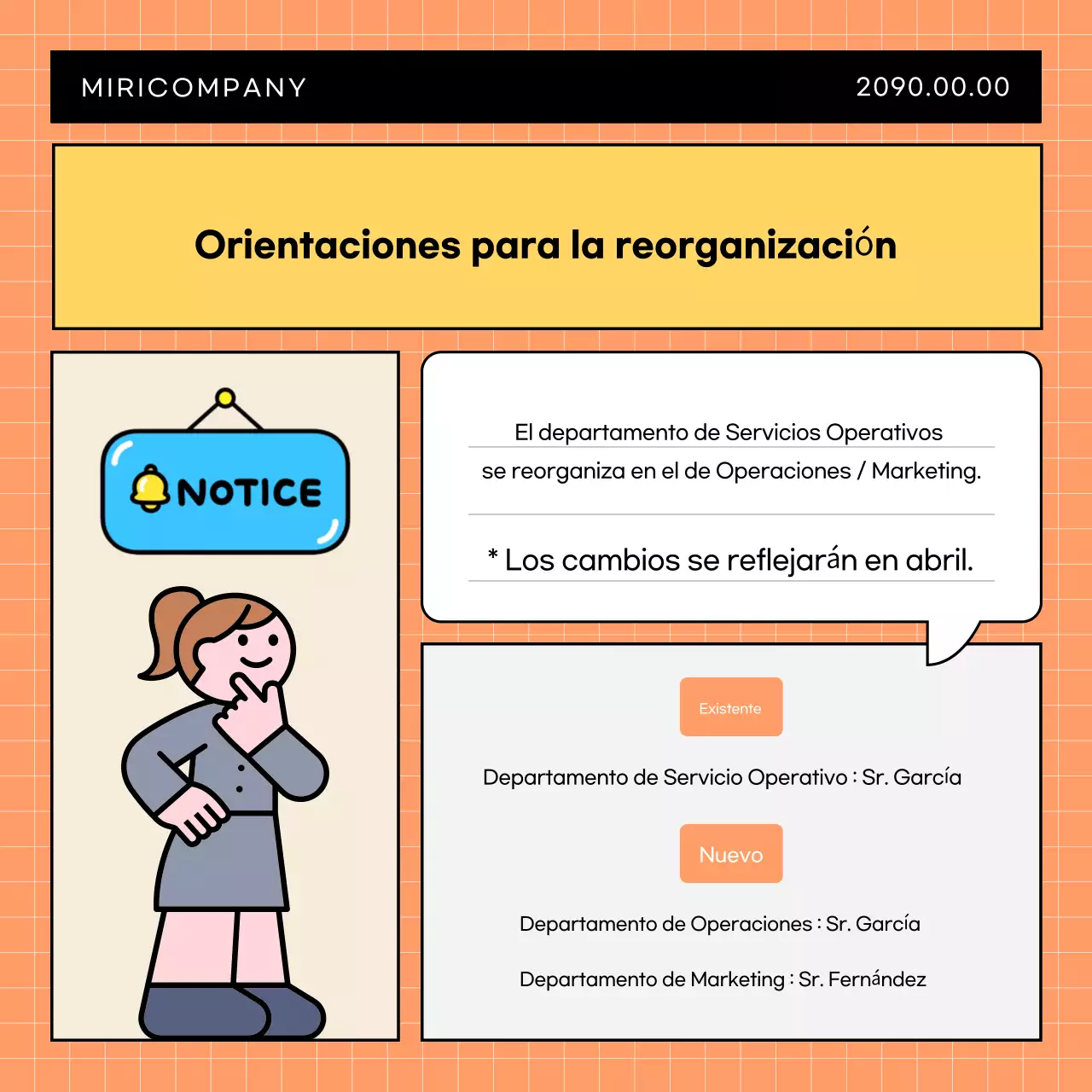 Anuncio de empresa sencillo en azul claro