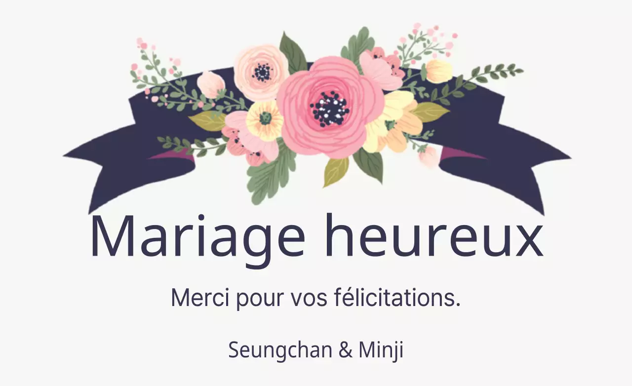 Joyeux mariage