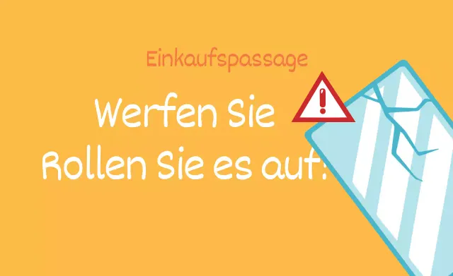 Vorsichtige Handhabung