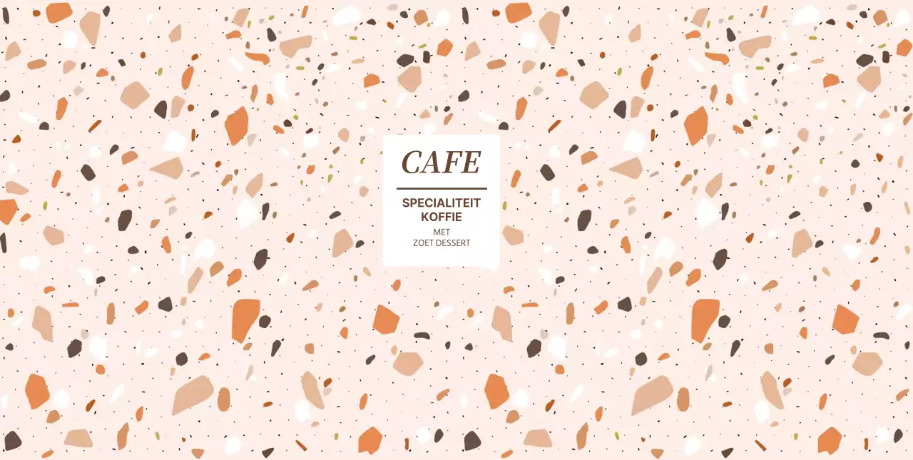 Kleurrijk vormpatroon café papier bekerontwerp