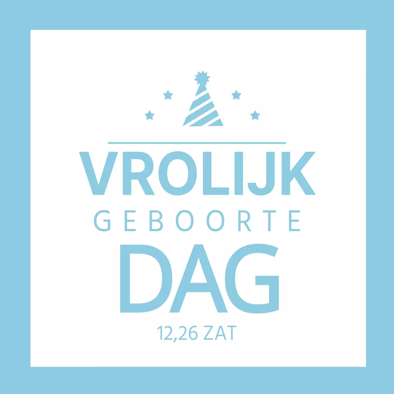 Verjaardag banners