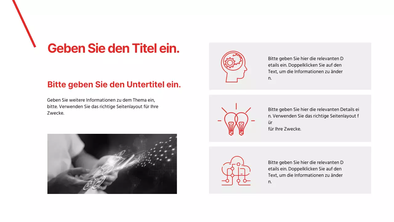 Präsentation für Geschäftsberichte