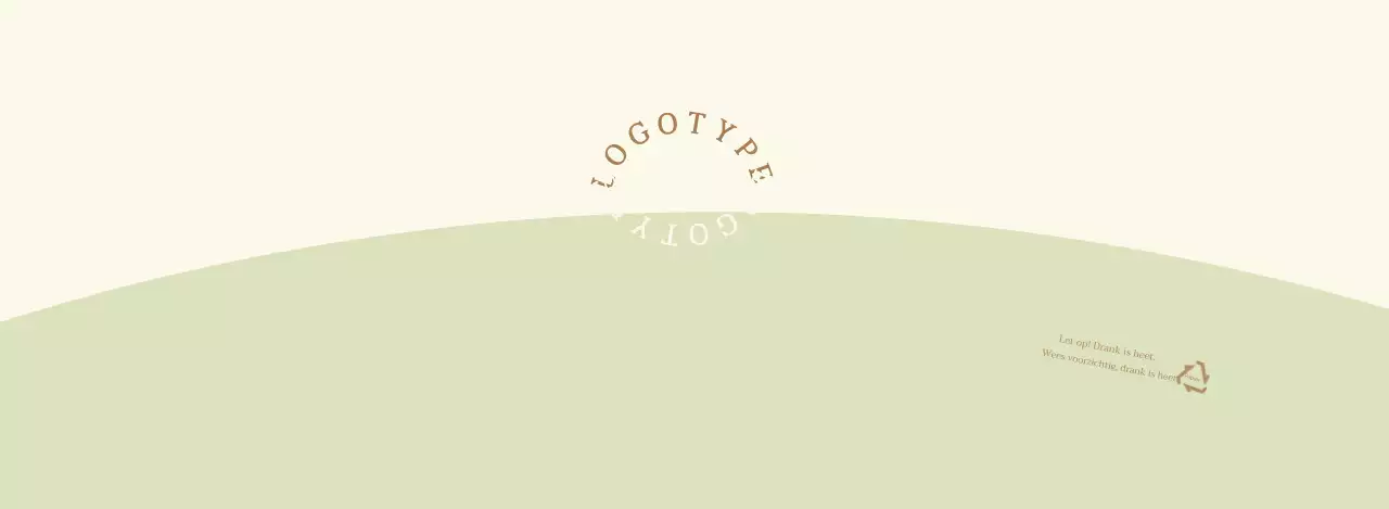 Geel Groen Rond Belettering