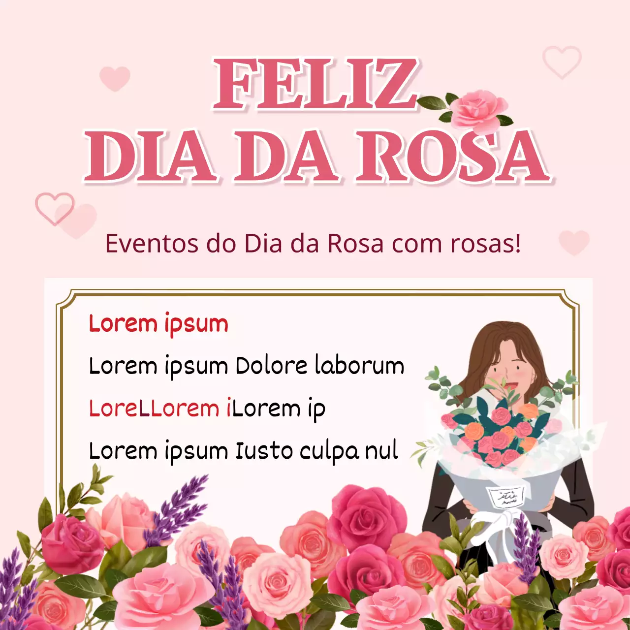 Promova o seu evento do Dia da Rosa Rosa