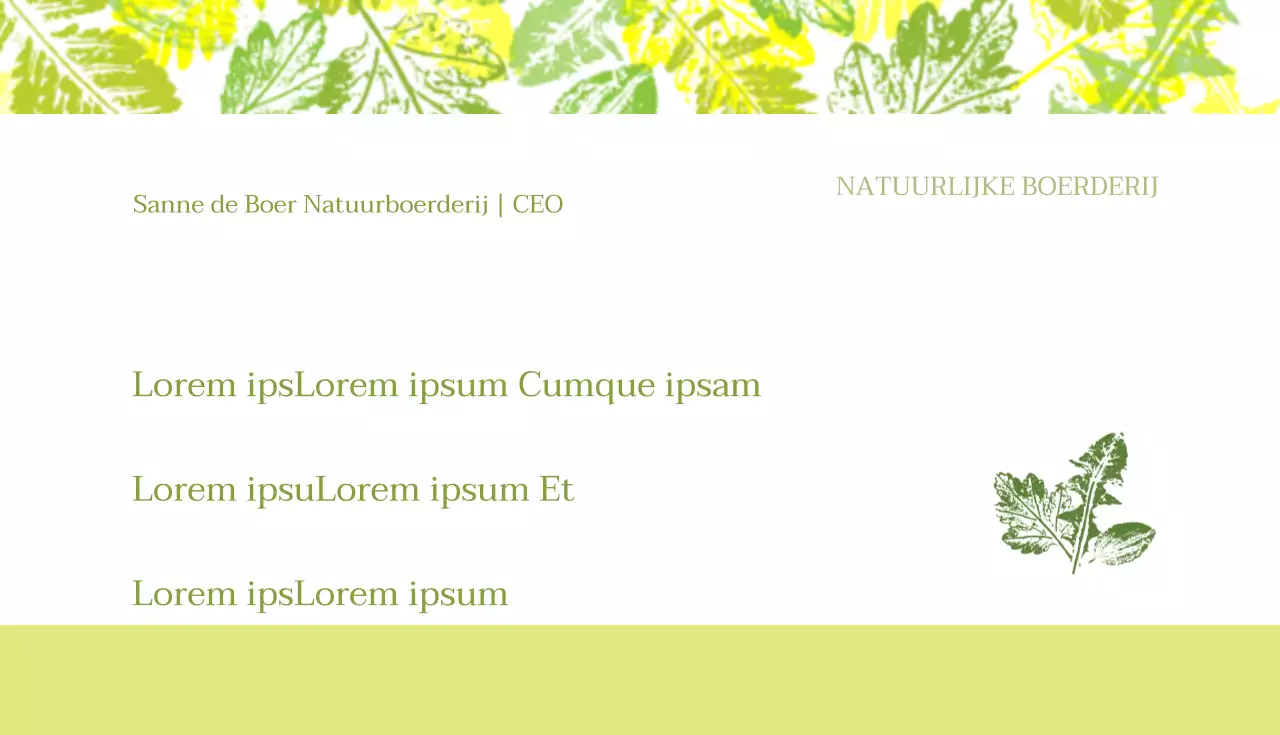 Natuurlijke boerderijen