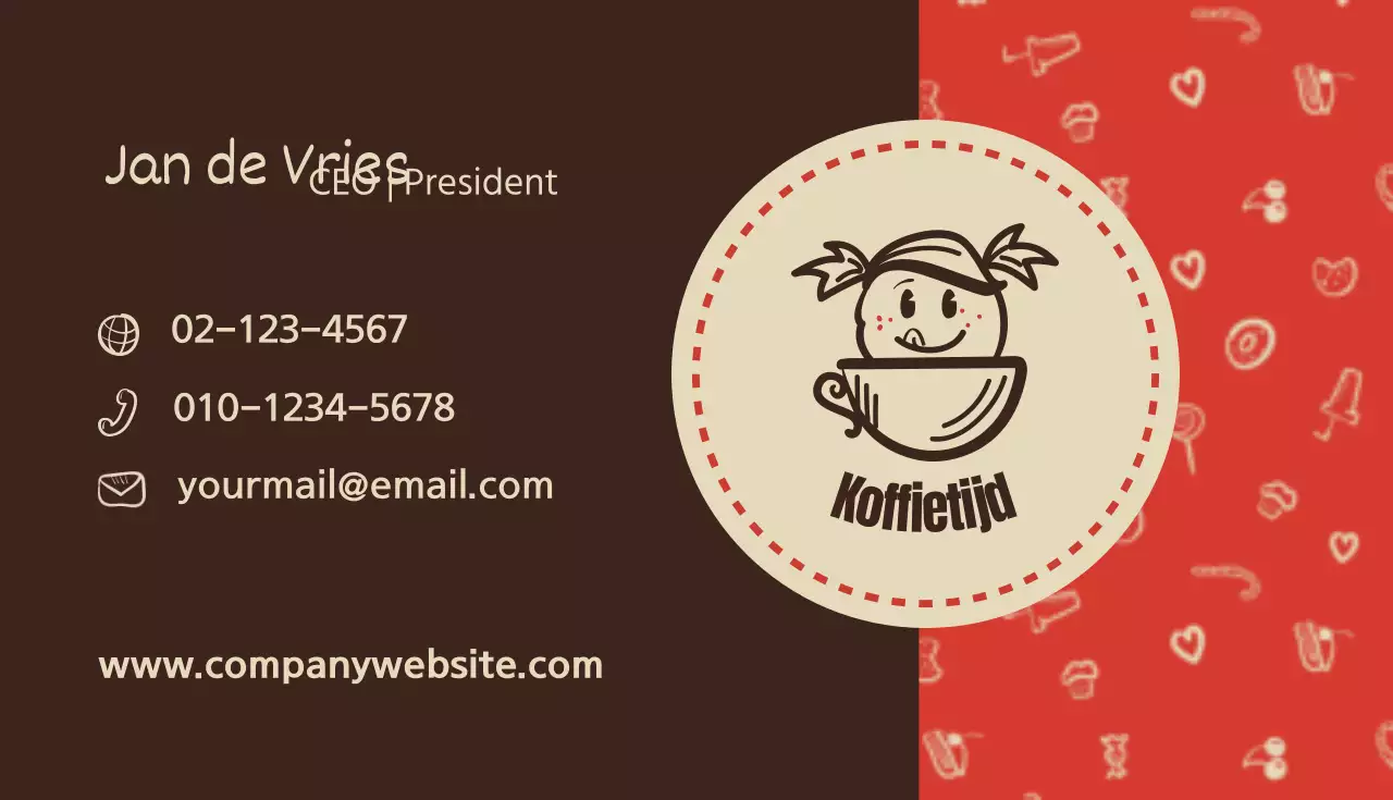Café visitekaartjes
