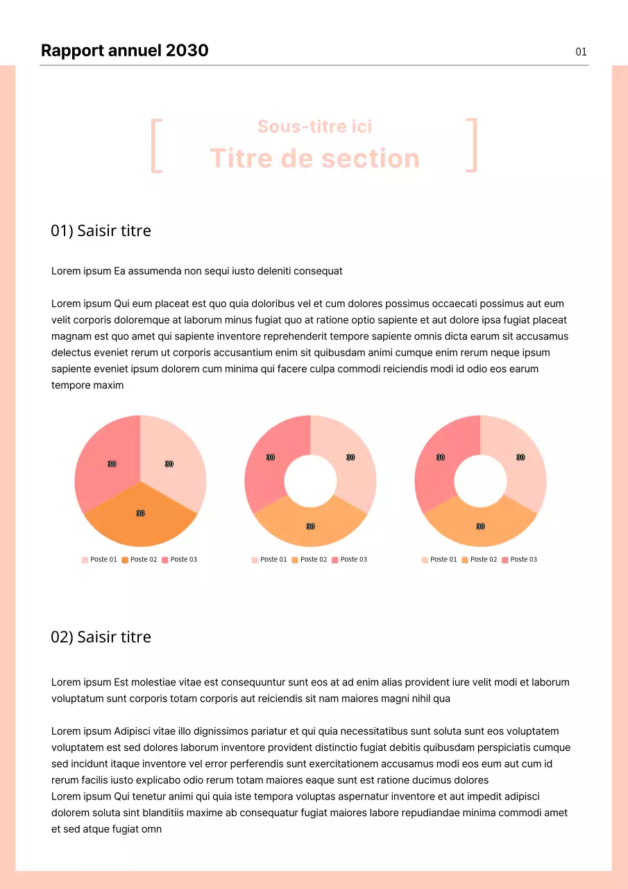 Mettre en forme des rapports ou des documents infographiques dans des tons roses