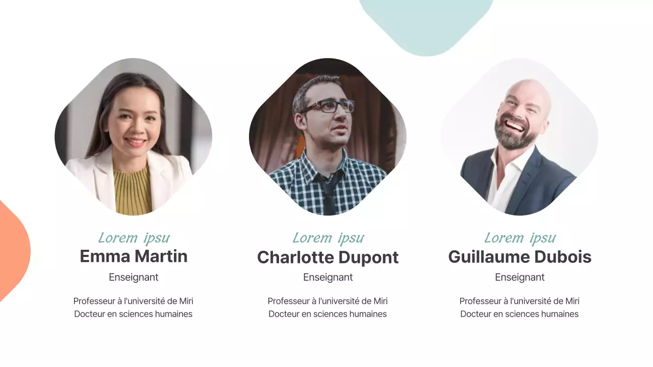 Présentations pour les séminaires