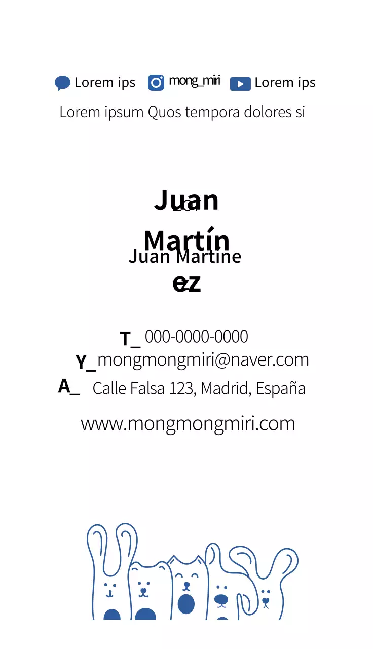 azul ilustración simple café animal