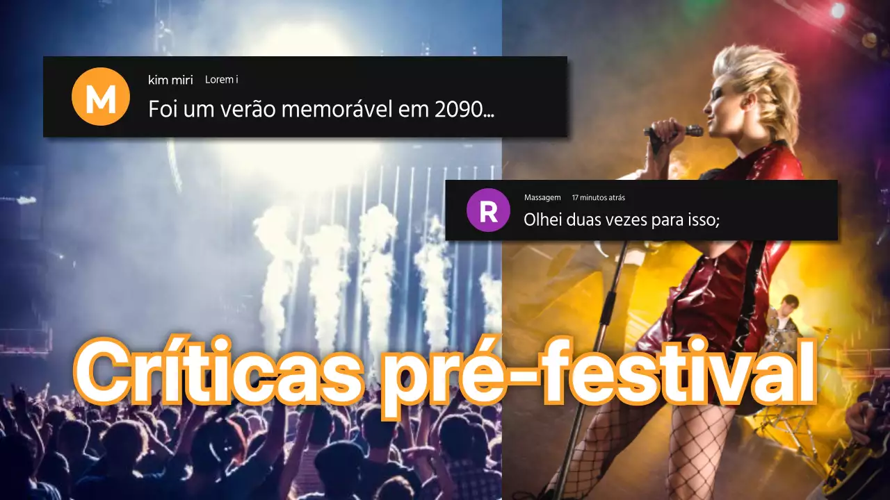 Post de análise do festival Orange's trendy
