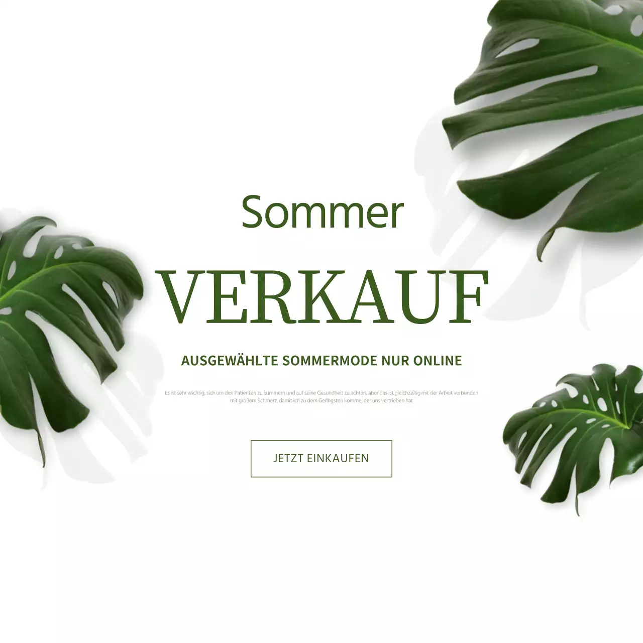 Sommerschlussverkauf
