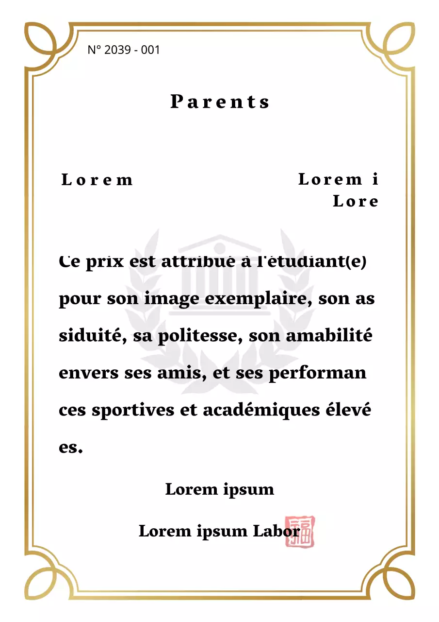 Thème d'inscription par défaut en dégradé d'or