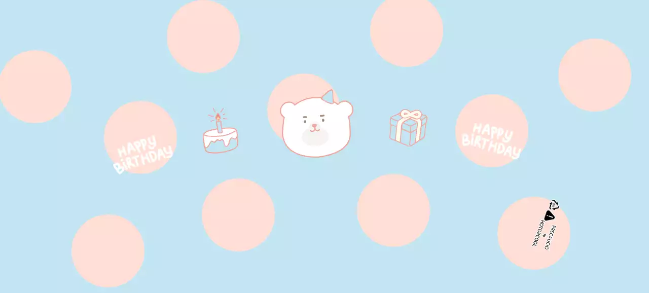 Fiesta de cumpleaños en tonos pastel