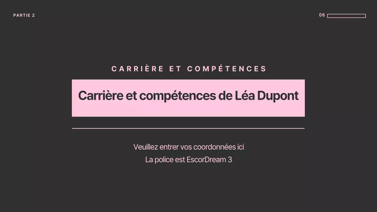 Des présentations uniques