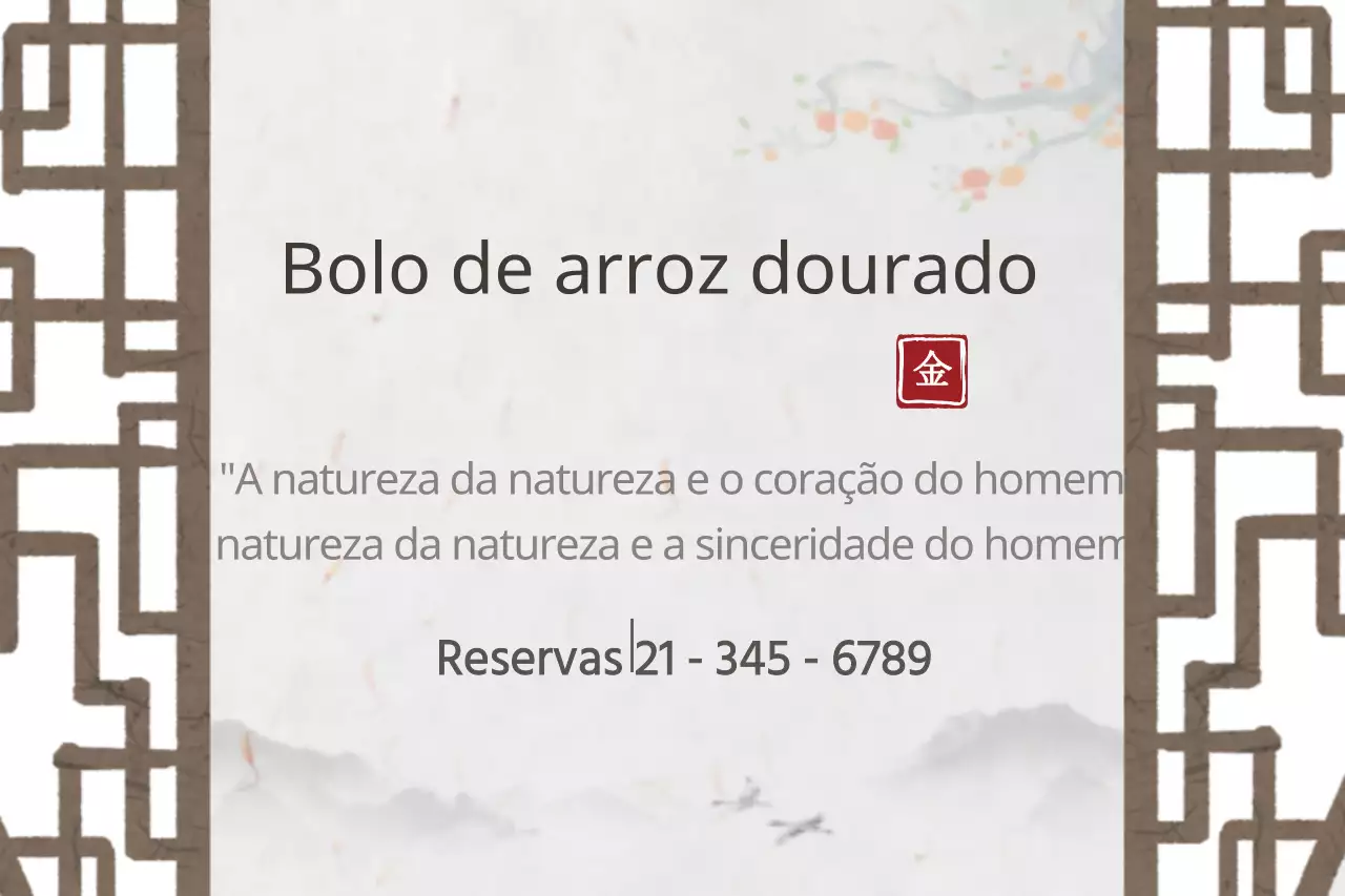 Bolo de arroz dourado