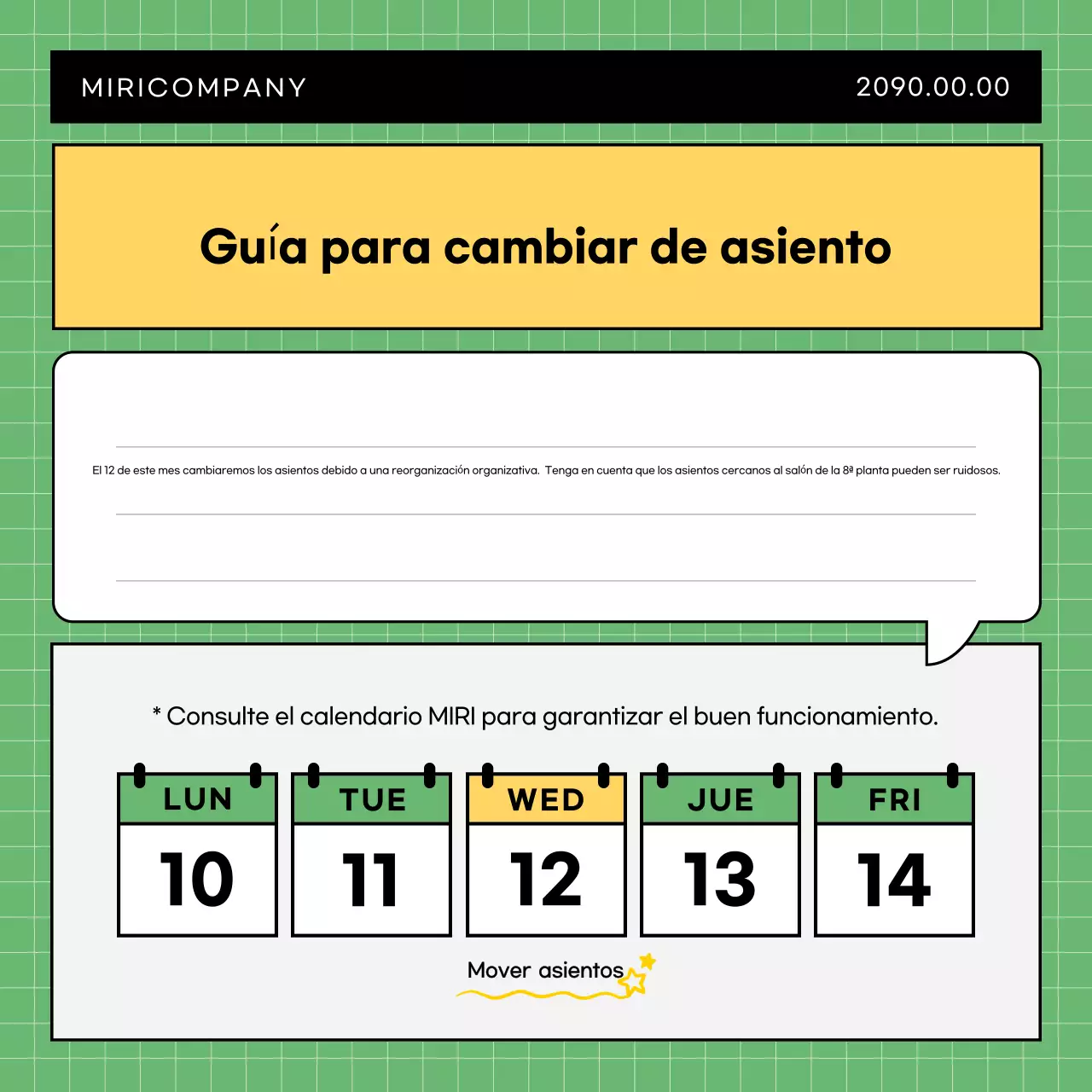 Anuncio de empresa sencillo en azul claro