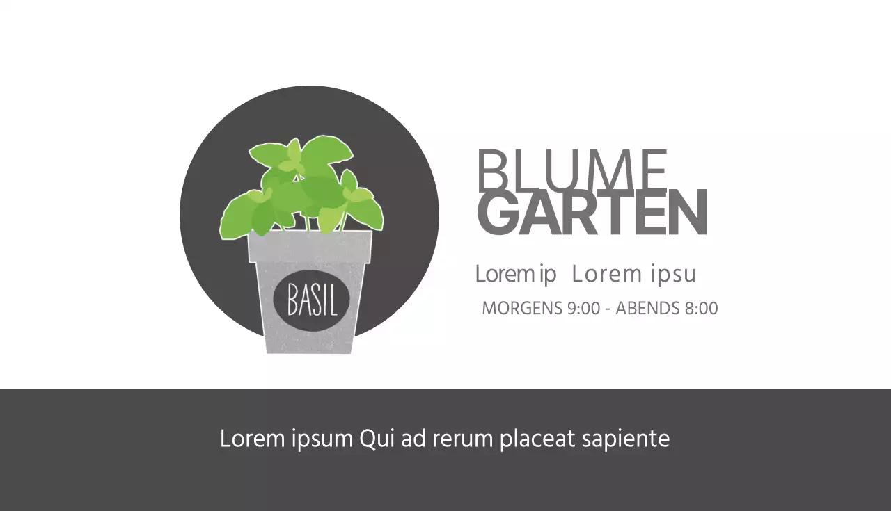 Florist kleine Visitenkarten