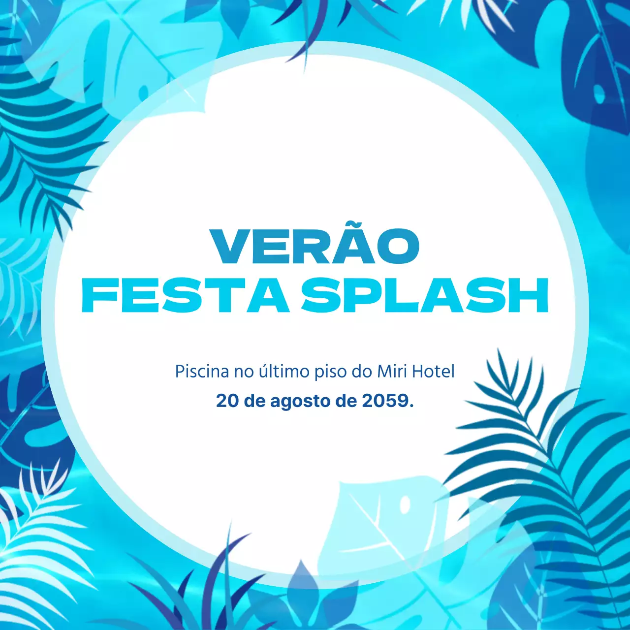 Festas na piscina