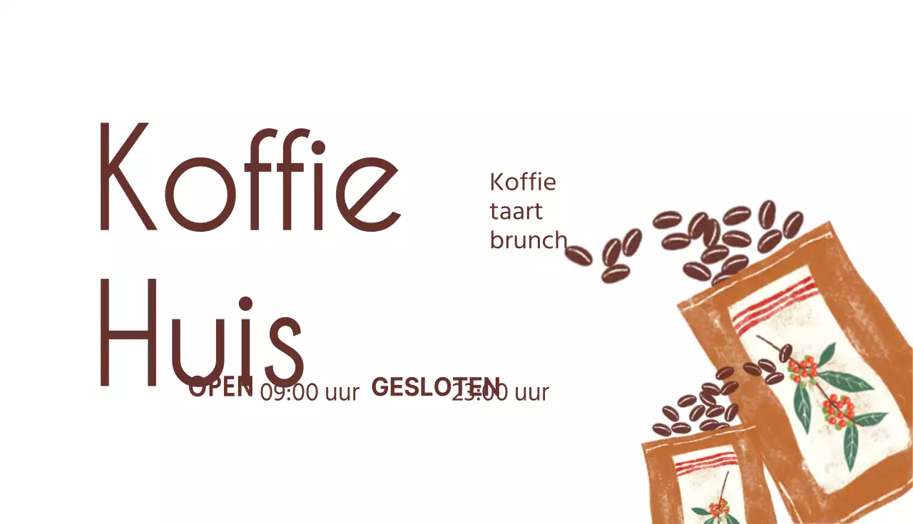 Café coupon visitekaartje