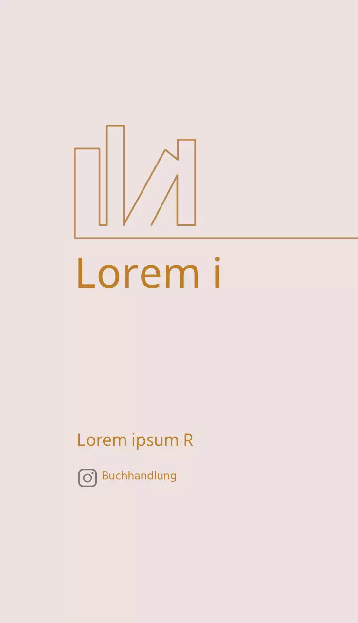 braun rosa Illustration einfach Buchhandlung Buchhandlung