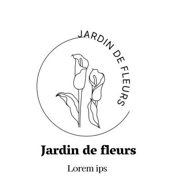 Logo simple de fleuriste