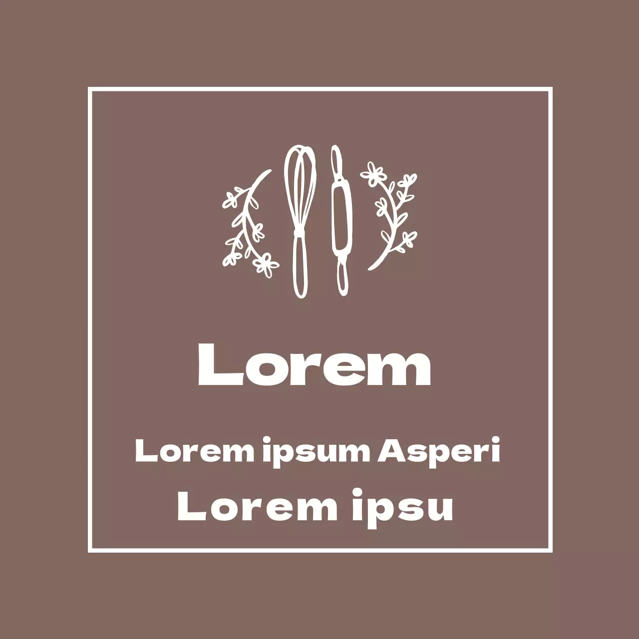 marrón ilustración sencilla panadería panadería