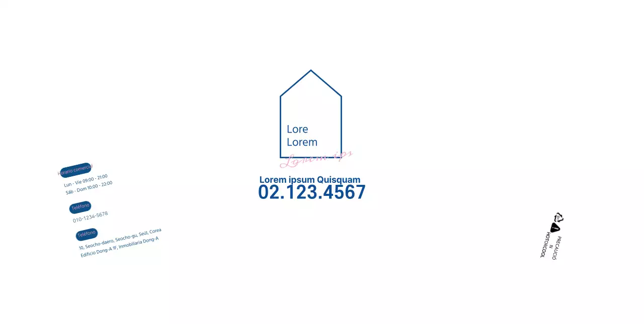 Blanco líneas limpias ilustración inmobiliaria