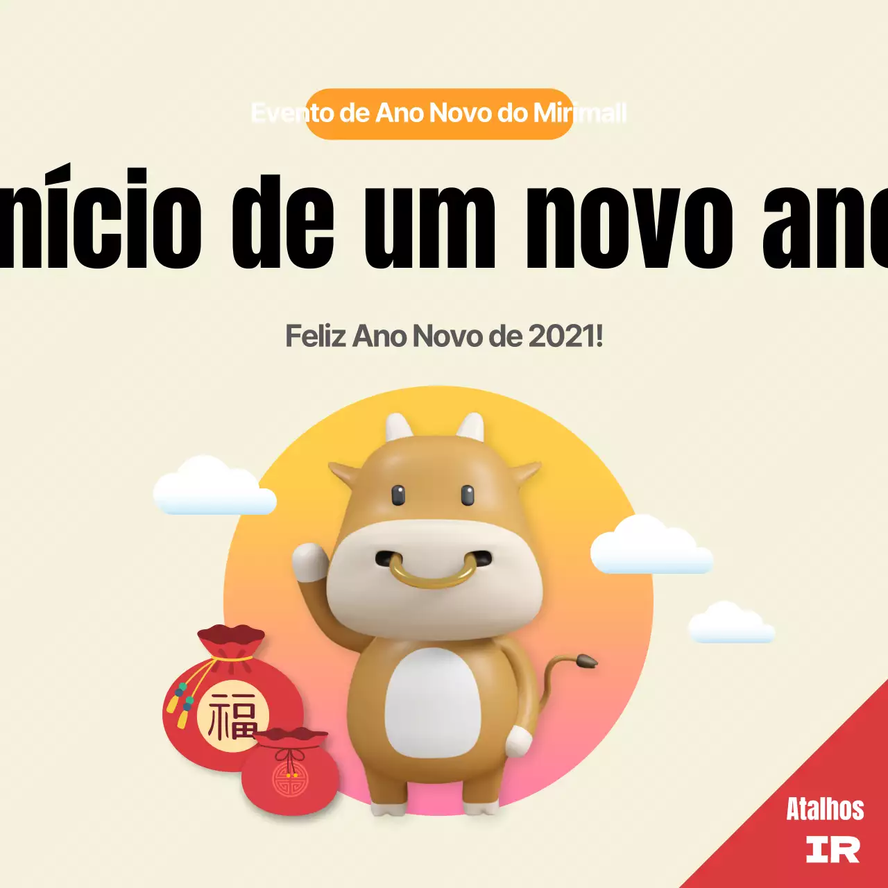 Eventos amarelos de Ano Novo 2021