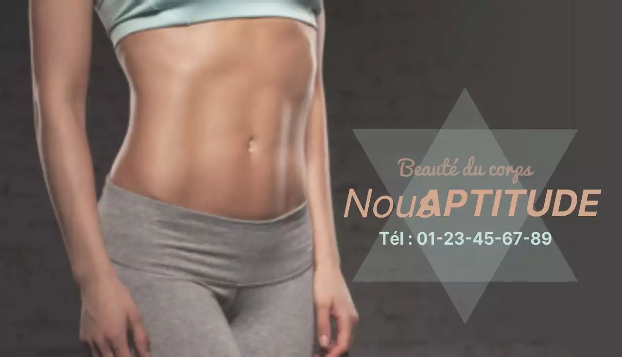 Carte de visite d'un entraîneur de fitness