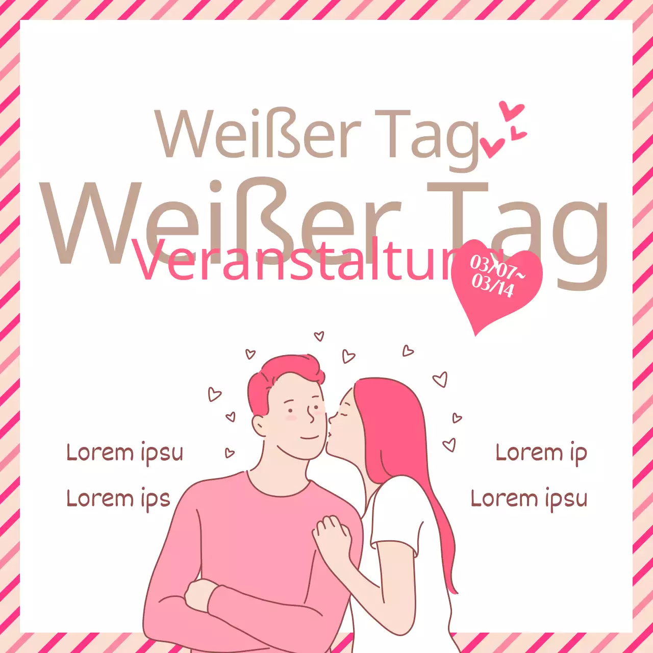 Veranstaltungen zum Weißen Tag