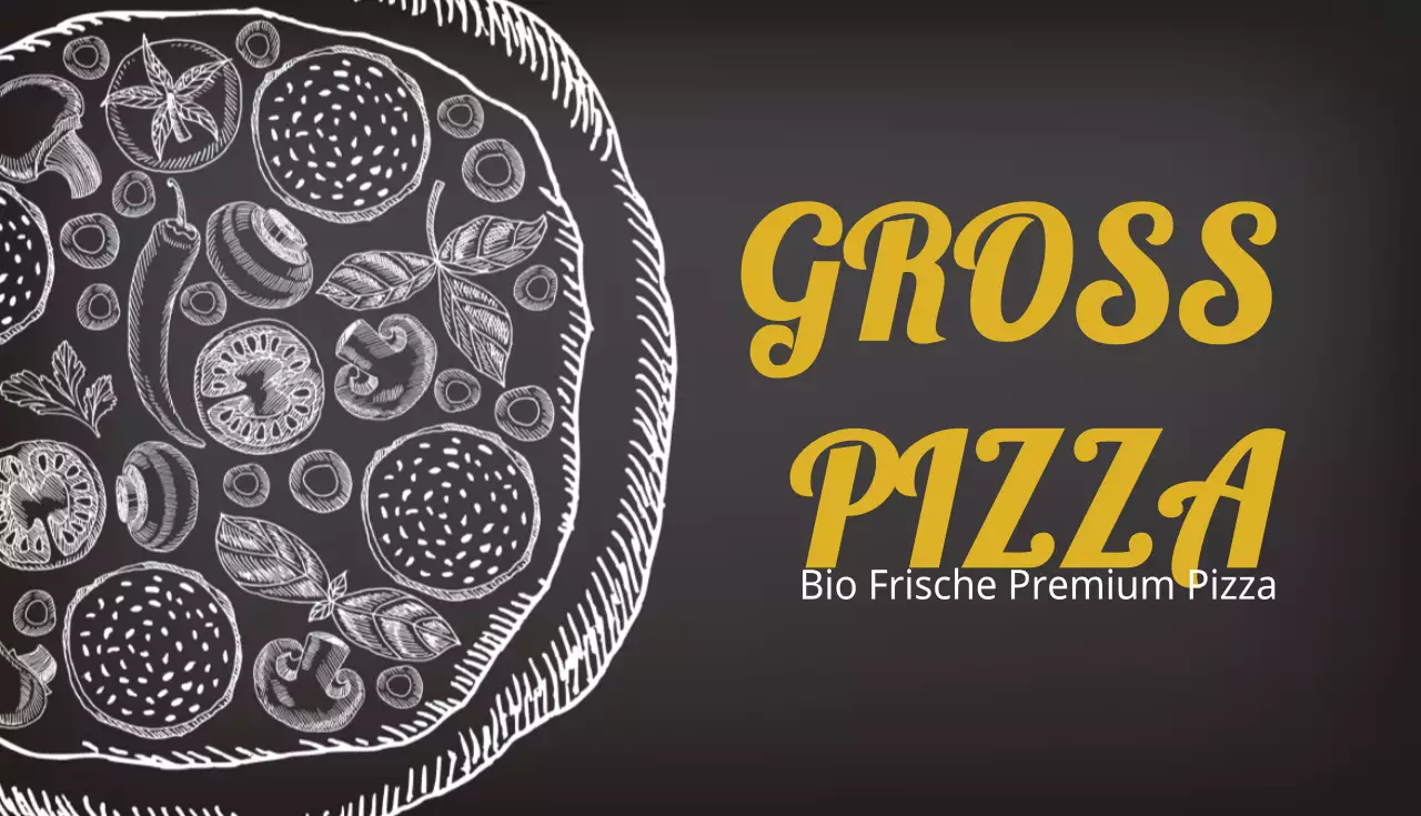Große Pizza