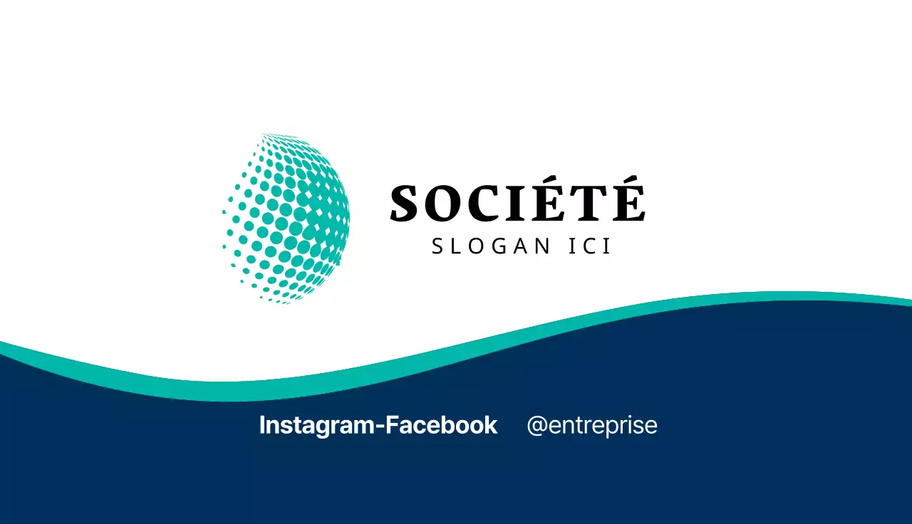 logo bleu photo propre entreprise entreprise