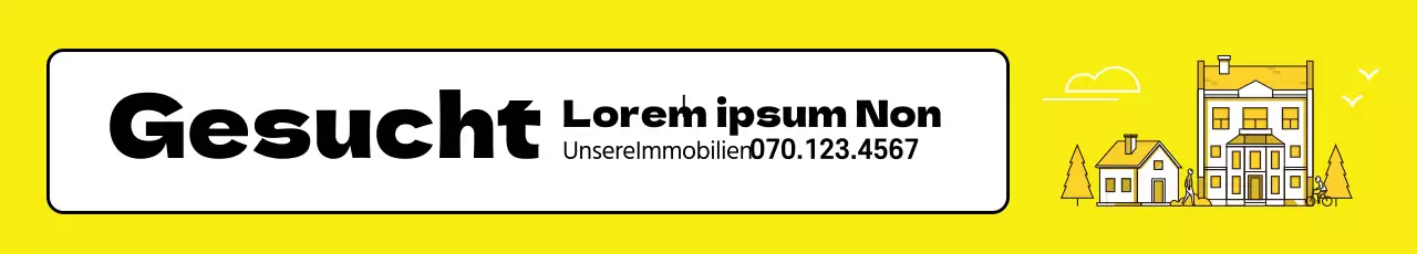 Gelbe Immobilie zu verkaufen