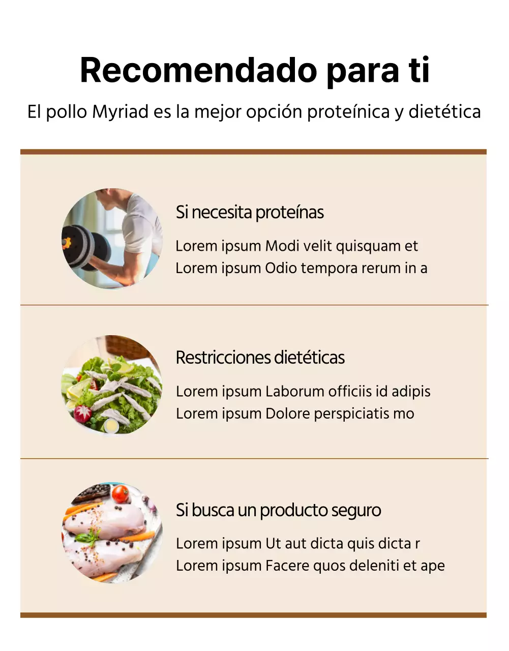 Pechugas de pollo Brown's Diet detail page