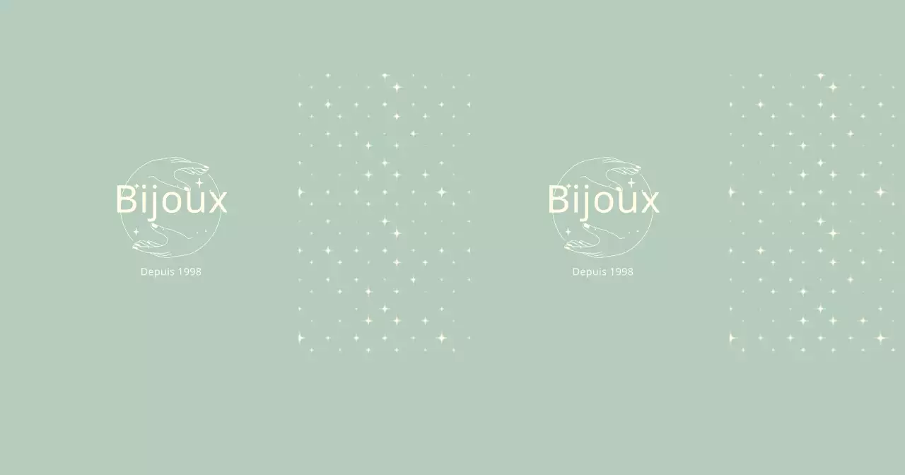 Bleu lignes épurées bijoux illustrés