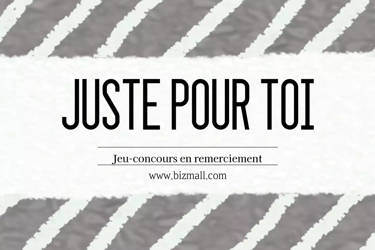 En guise de remerciement