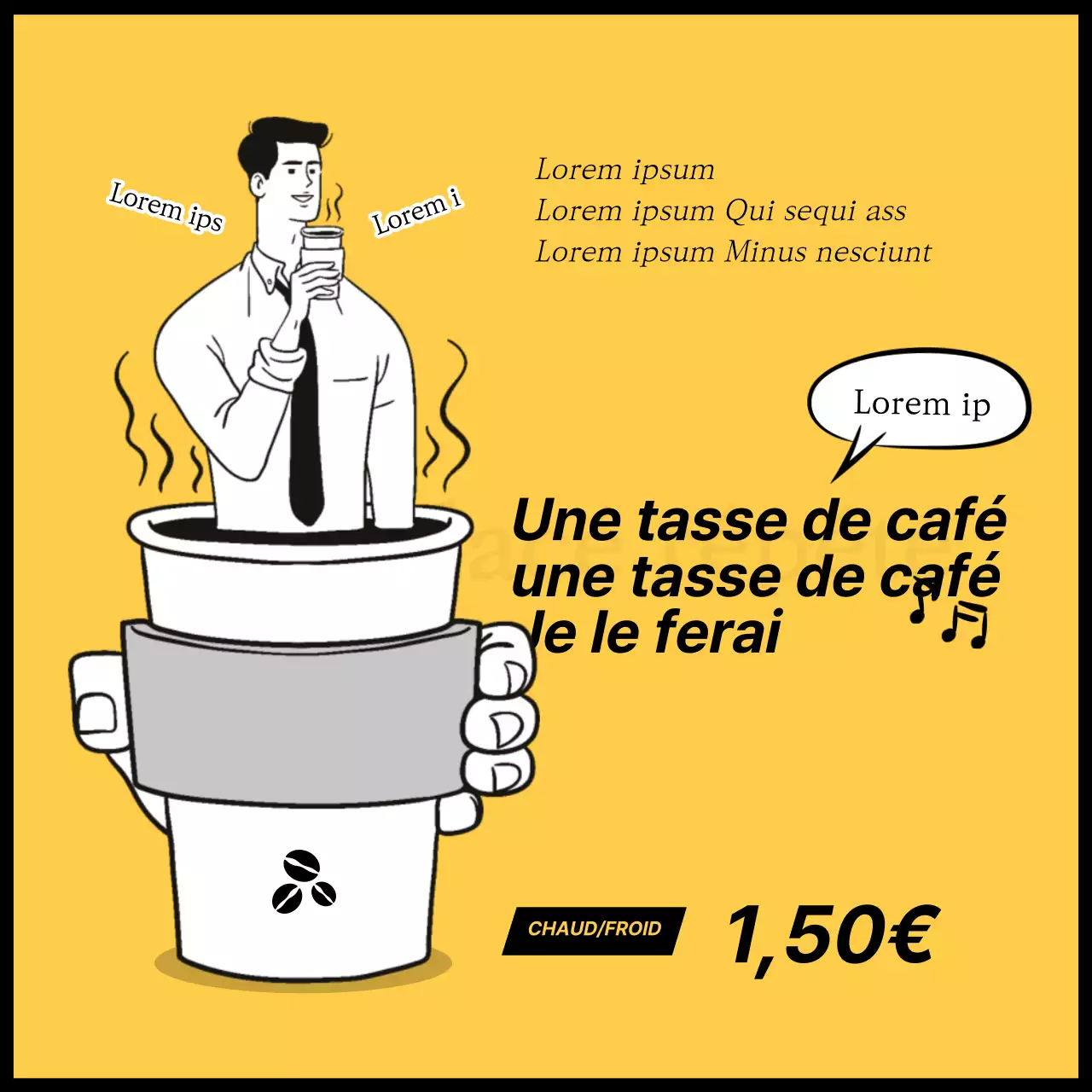 Parodie de barista de l'université Yellow Pisik Choi Joon Choi Evénement café discount