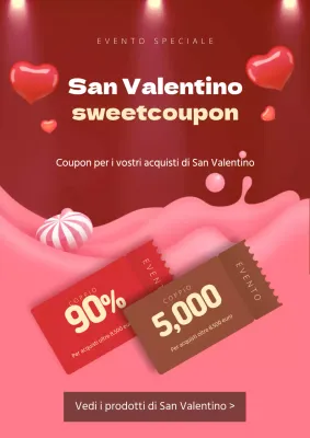 Poster web dell'evento San Valentino Sweet Coupon Sale