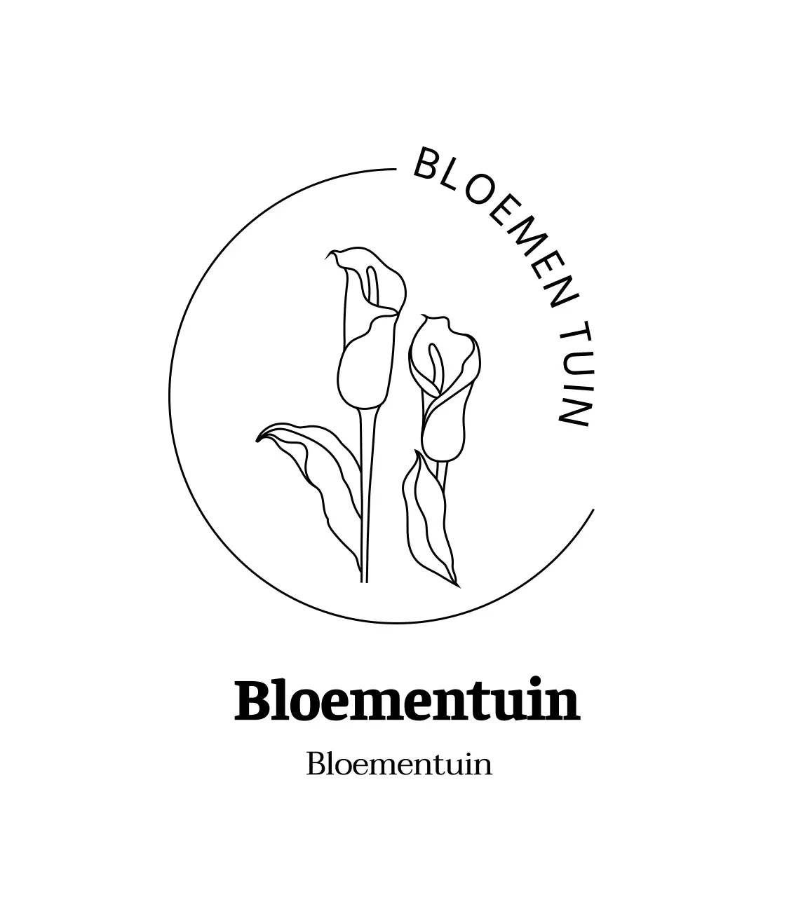 Eenvoudig bloemistenlogo