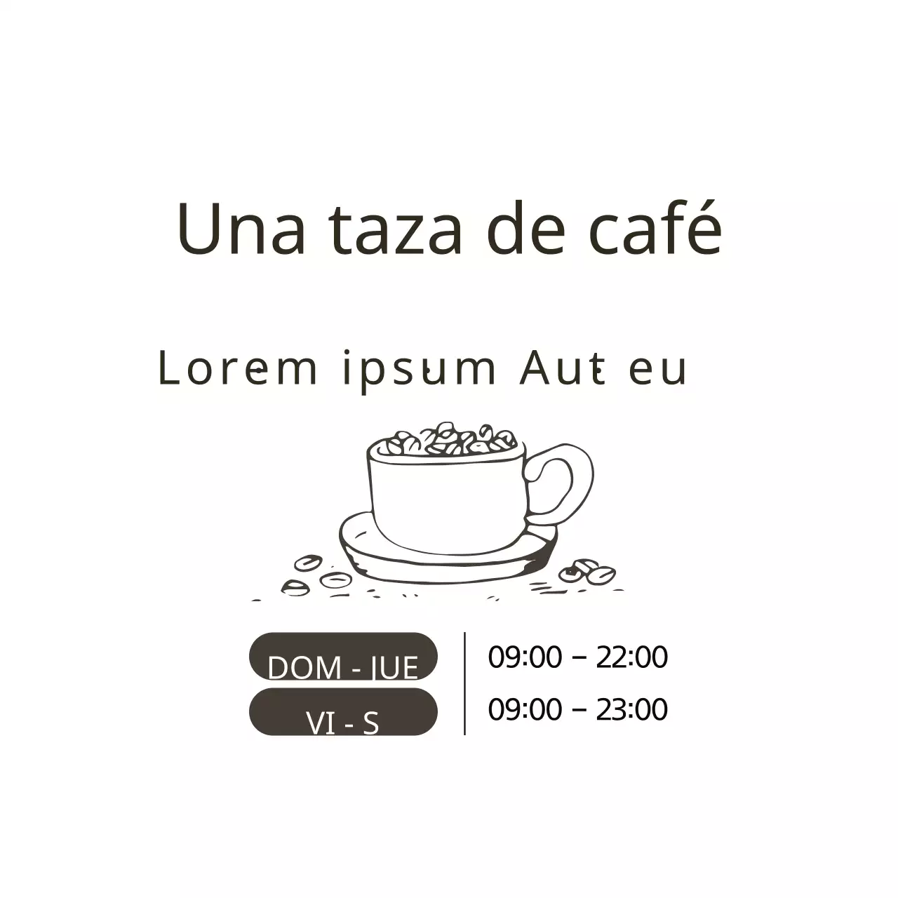 Una taza de café