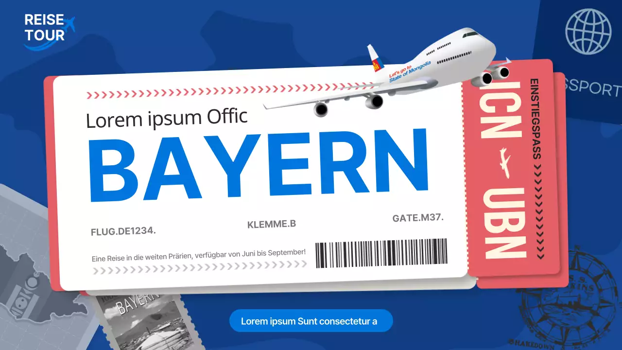 Ein Führer durch die Mongolei, ein Trendziel in Blau und Rot