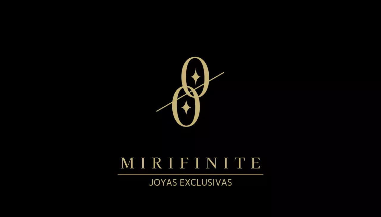 Joyería de alta gama con un logotipo simbólico negro y dorado