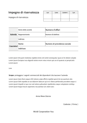 Pegno di riservatezza per documenti aziendali con look nero