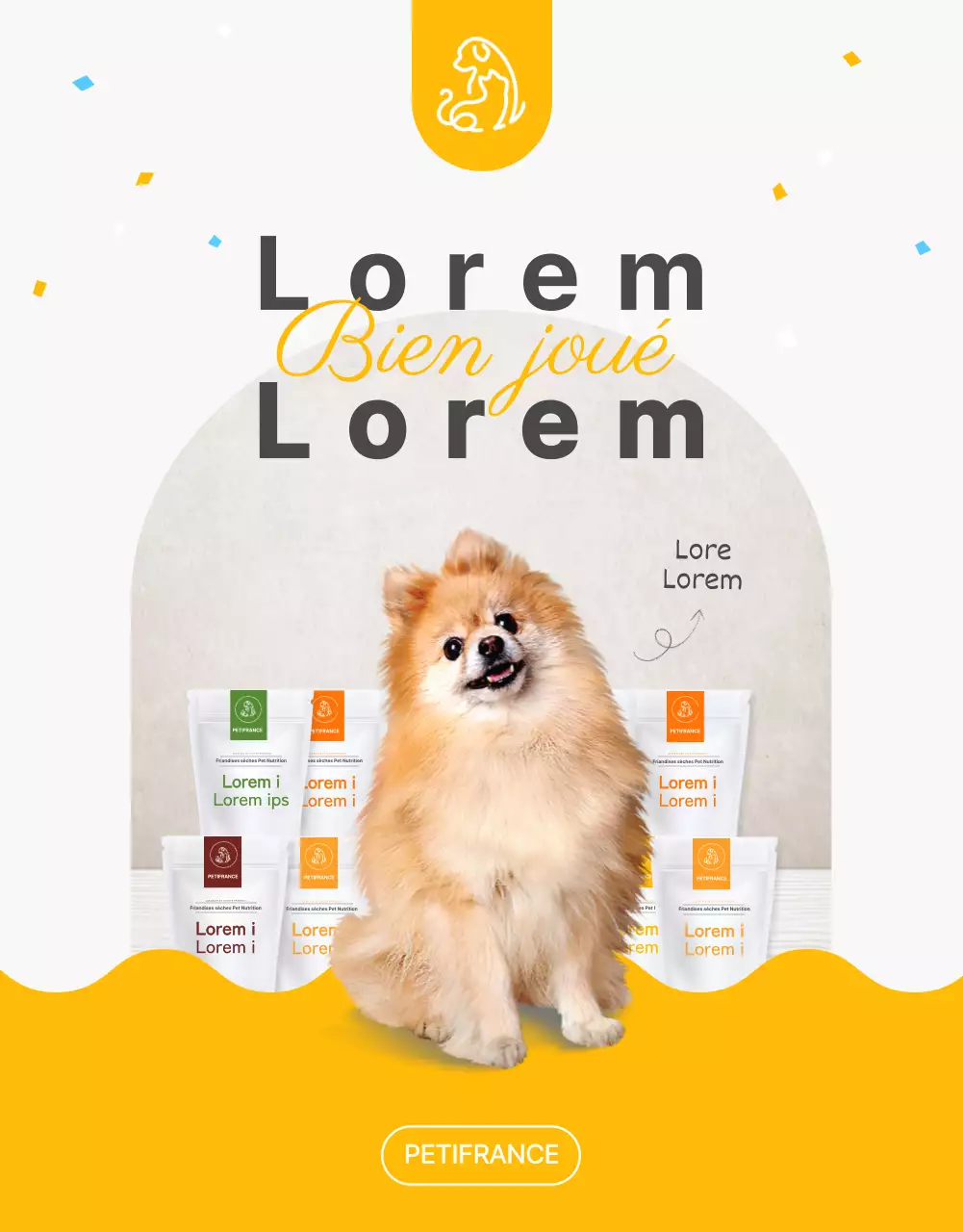 Des friandises faites maison pour les animaux de compagnie avec une touche de jaune et de vert