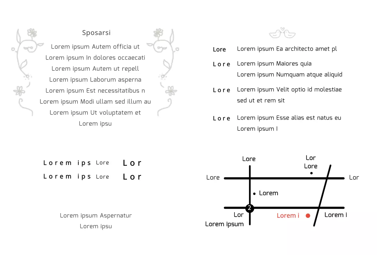Simpatiche partecipazioni di nozze con illustrazioni al tratto