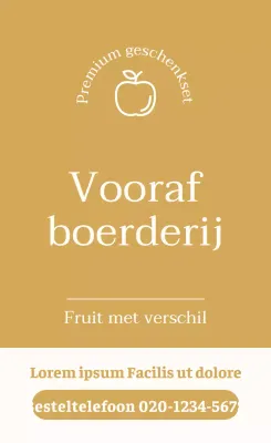 Goud Eenvoudige Verticale Sticker