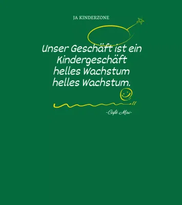 Niedliche Kalligraphie in grün und weiß Yeskizone Kampagne