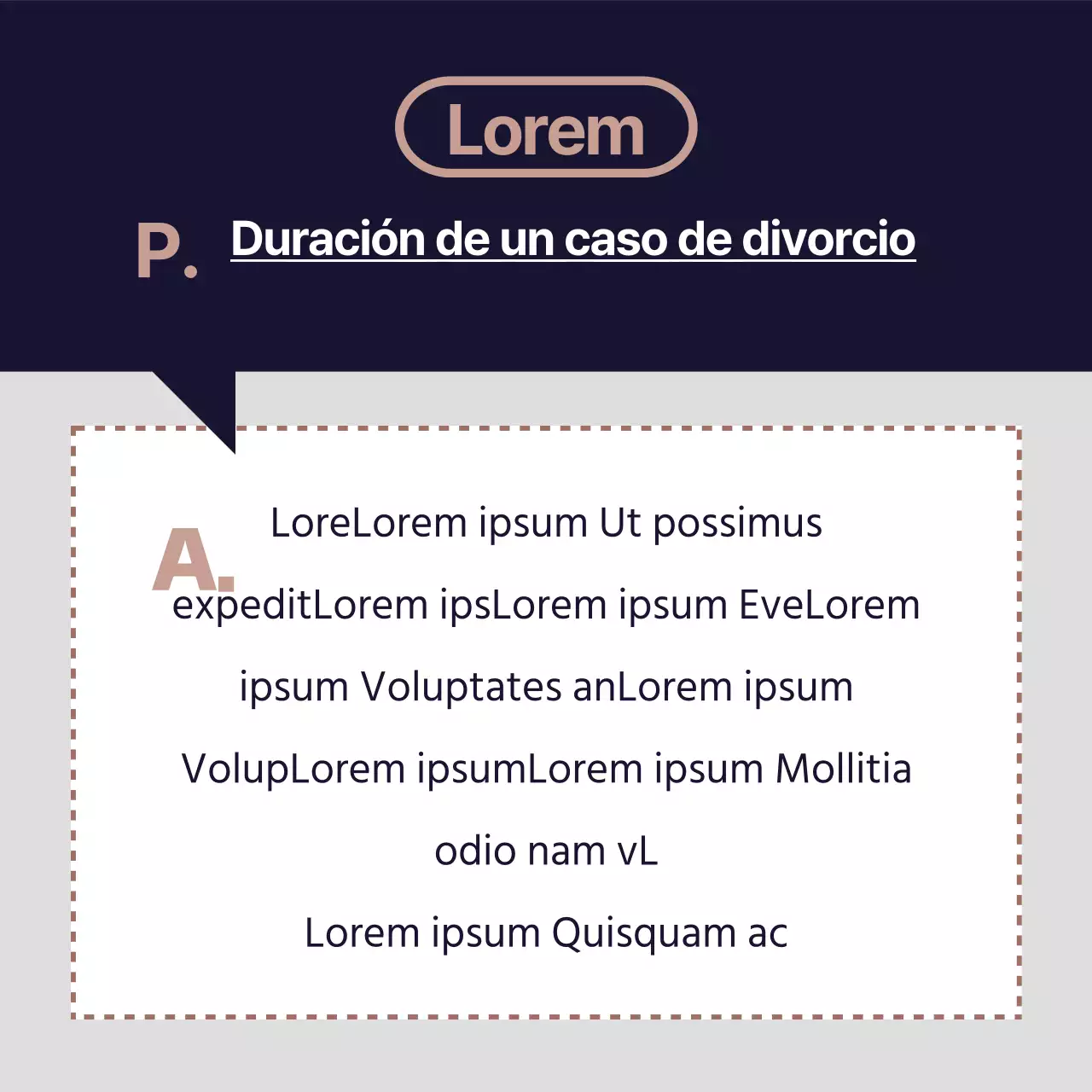 Asesoramiento jurídico sencillo en azul marino y granate y dorado